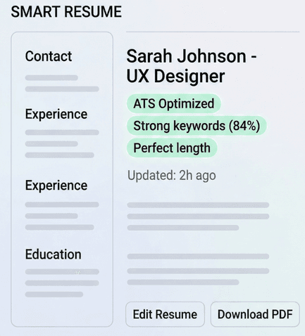 Smart Resume — ATS-optimized resume builder